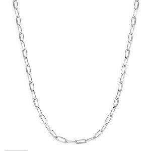 Moon Magic 925 Sterling Silver Widelink Paperclip Chain